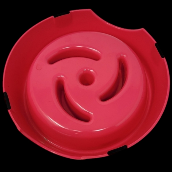HARMONY PINK PLASTIC SLOW FEEDER DOG BOWL - Picture 3 of 4